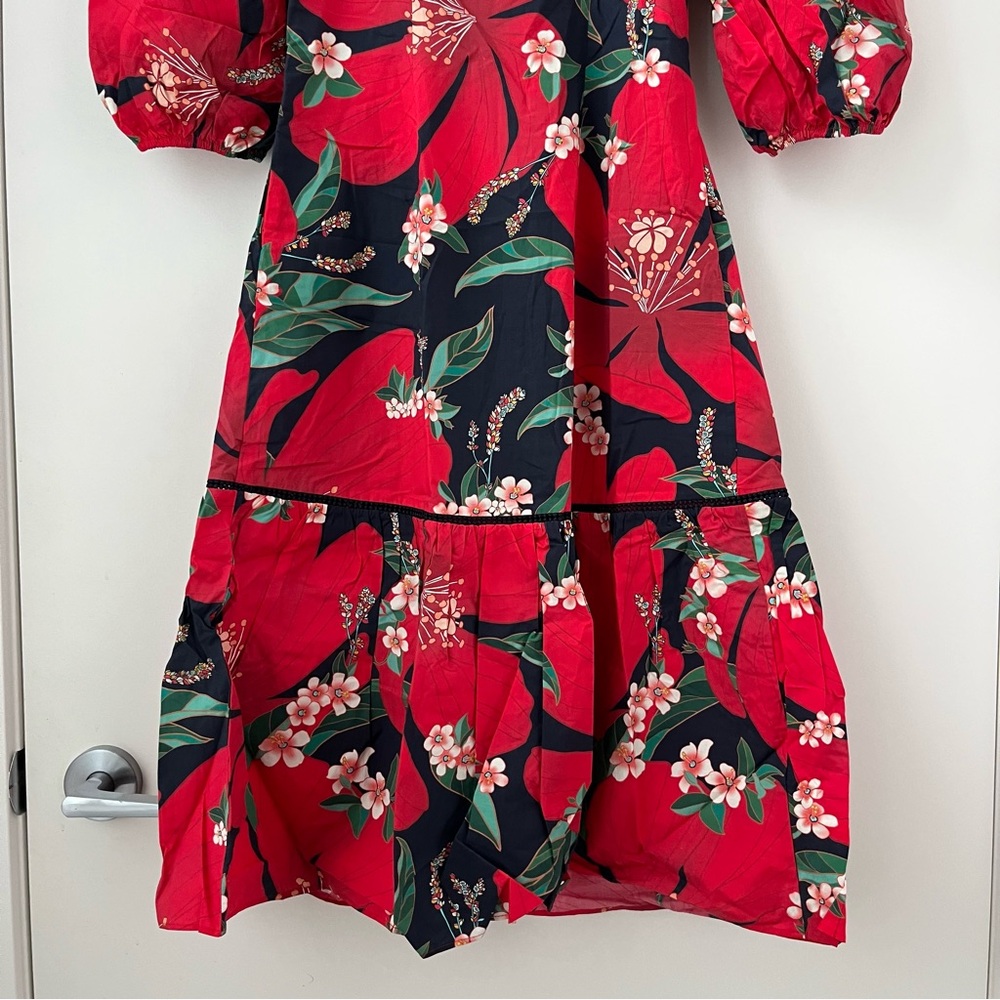 NWT Farm Rio x Anthropologie Jamila Midi Dress XS - Picture 9 of 16